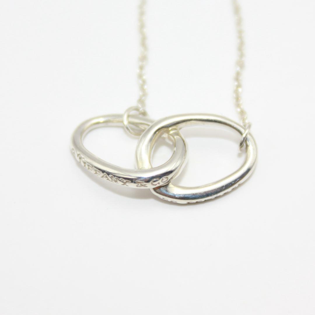 美品 Tiffany&Co. ティファニー ダブルループ シルバー ネックレス