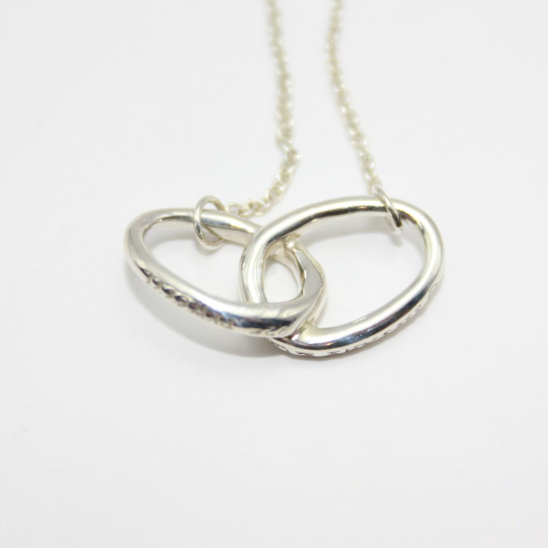 美品 Tiffany&Co. ティファニー ダブルループ シルバー ネックレス