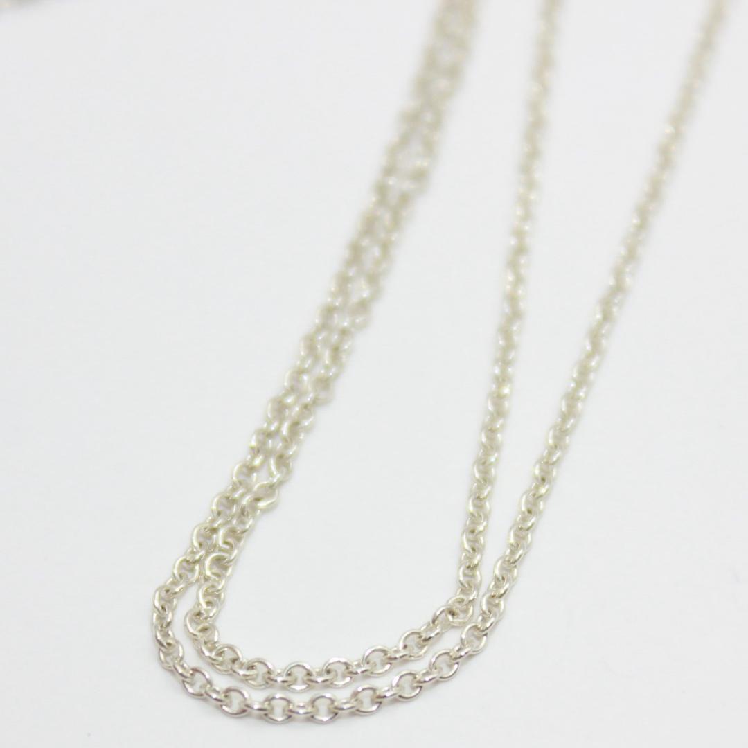 美品 Tiffany&Co. ティファニー ダブルループ シルバー ネックレス