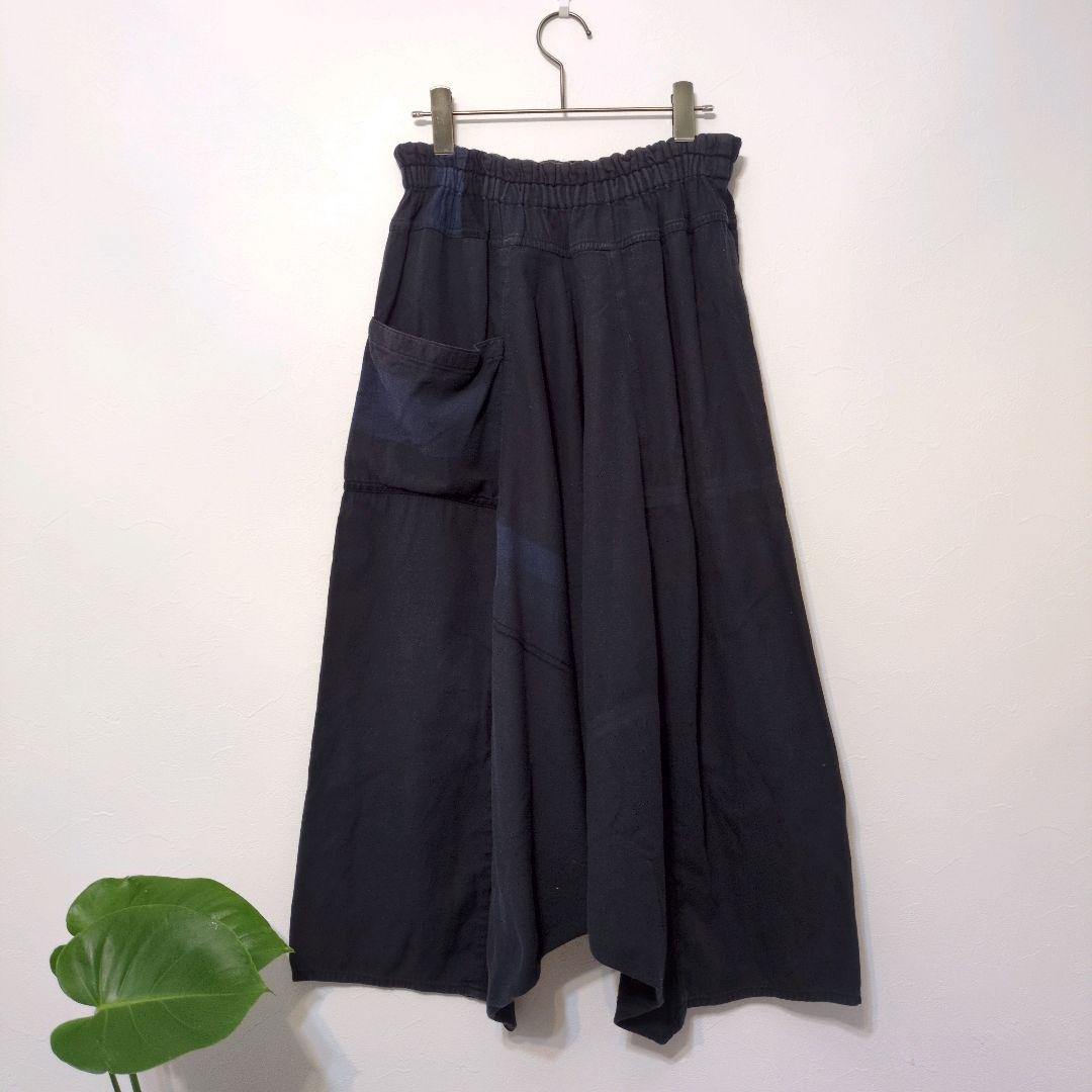 タマキニイメ tamaki niime タルンパンツ 綿 Long ネイビー