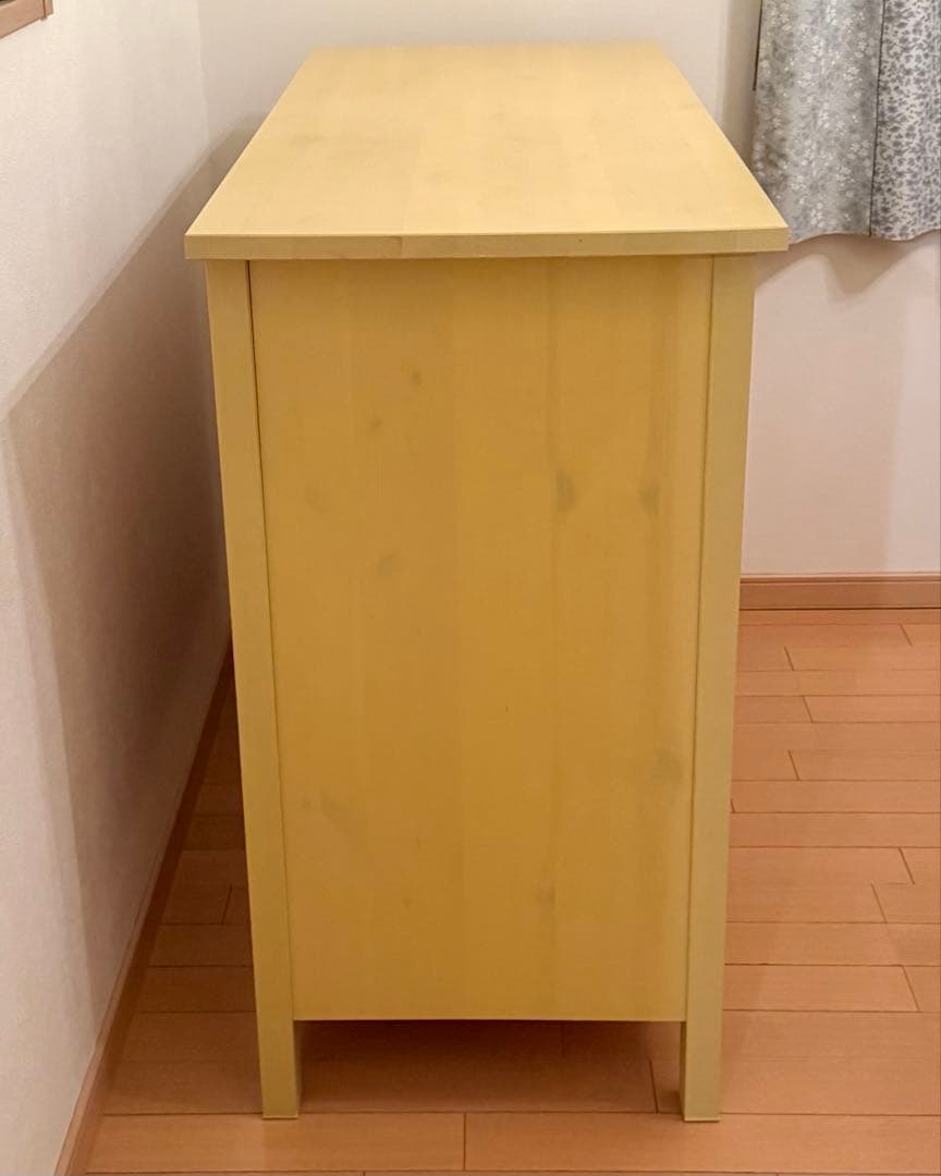 IKEA HEMNES イケア ヘムネス 3段 チェスト イエロー