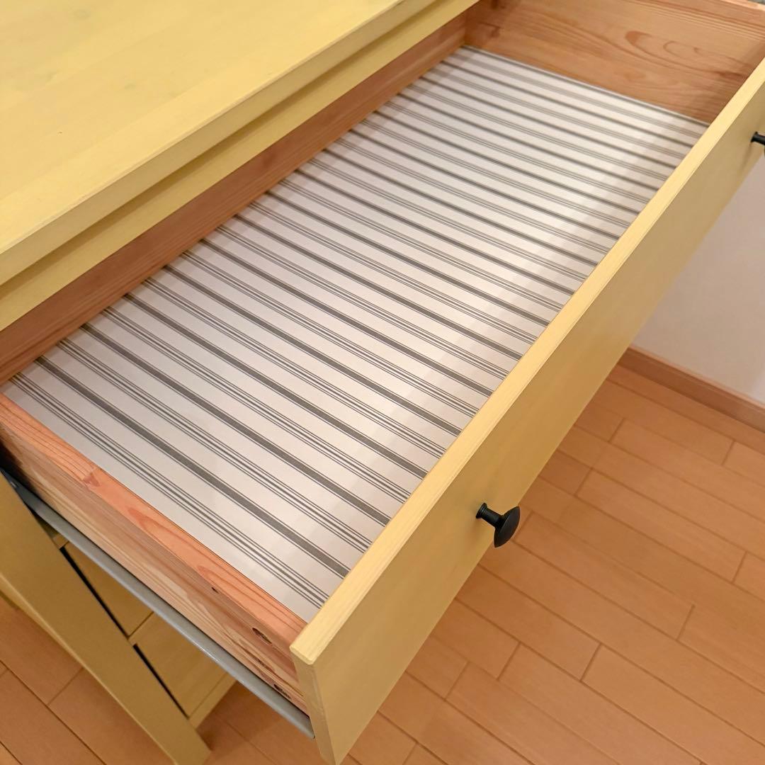 IKEA HEMNES イケア ヘムネス 3段 チェスト イエロー