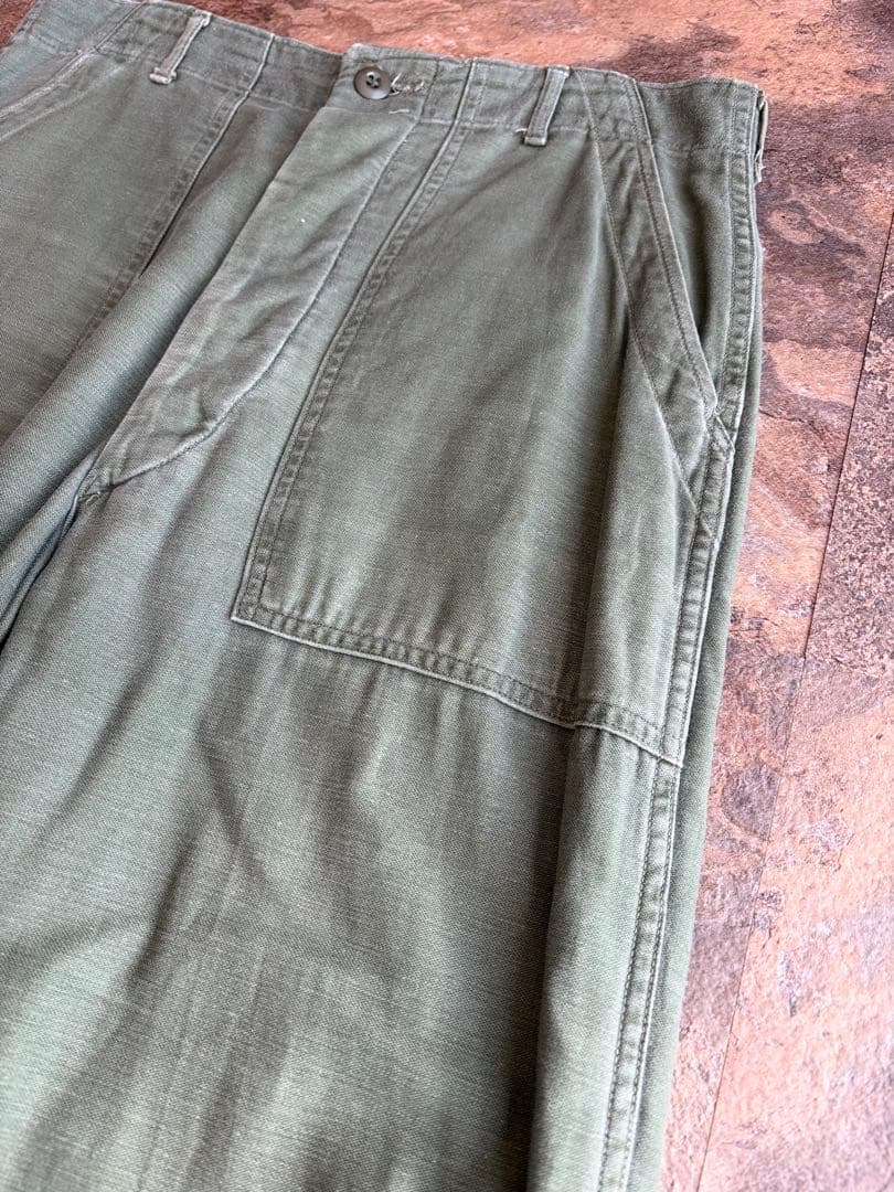 60s 後期 US ARMY ベイカーパンツ 実寸W34L29 ミリタリーパンツ