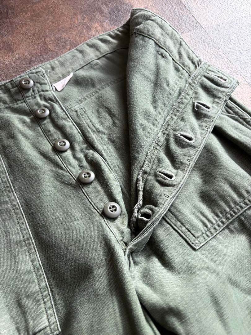 60s 後期 US ARMY ベイカーパンツ 実寸W34L29 ミリタリーパンツ