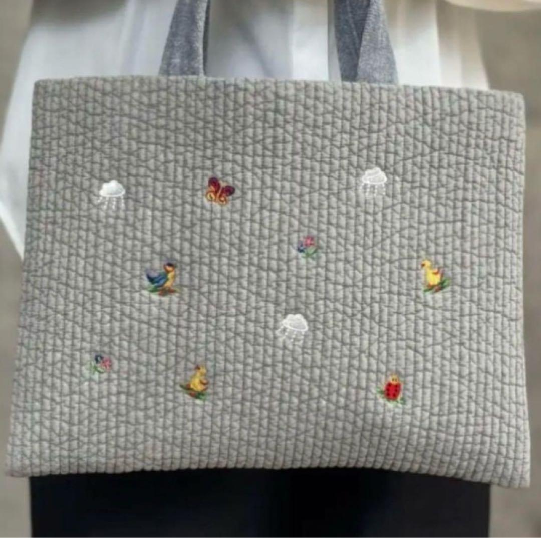 フェイラー　ピオヌンナル　コラボ　MIMI トートバッグ　グレー