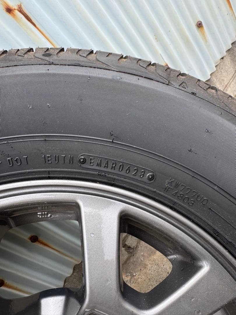 DUNLOP 195/80R15 タイヤ・ホイールセット 2本セット15インチ