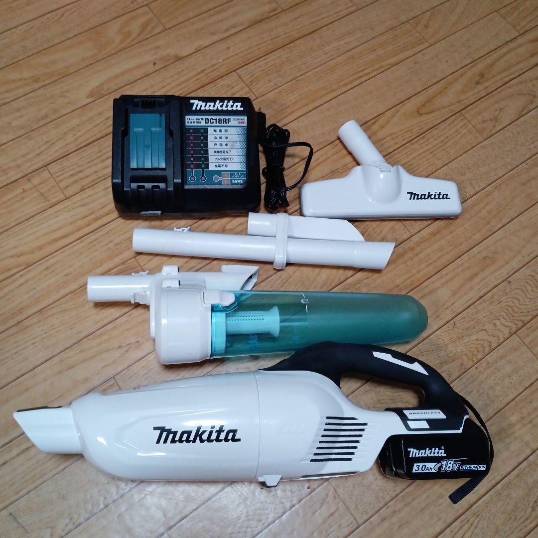 マキタ18V充電式クリーナ CL281FD純正バッテリ、急速充電器、サイクロン付