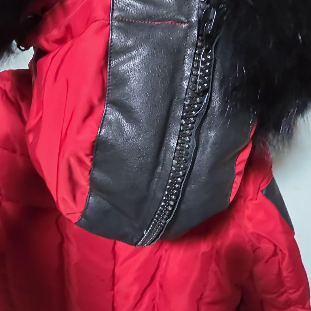 フランシストモークス　豪華スワロフスキー　レッドダウンジャケット　2 M