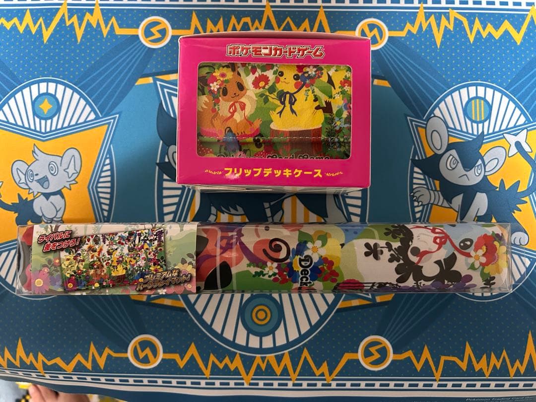 【未使用】ラバープレイマット、フリップデッキケース ポケモンカード