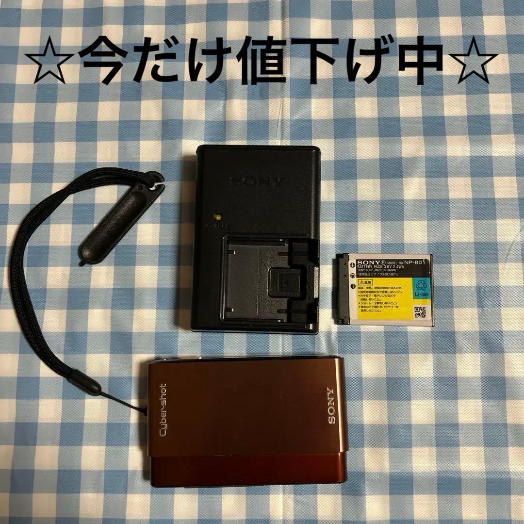 SONY サイバーショット DSC-T77 ブラウン コンパクトデジタルカメラ