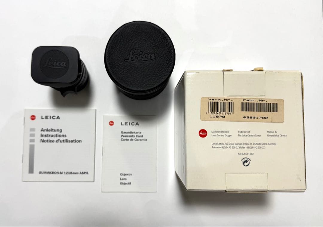 美品 SUMMICRON 35mm F2.0 ASPH ズミクロン ドイツ製