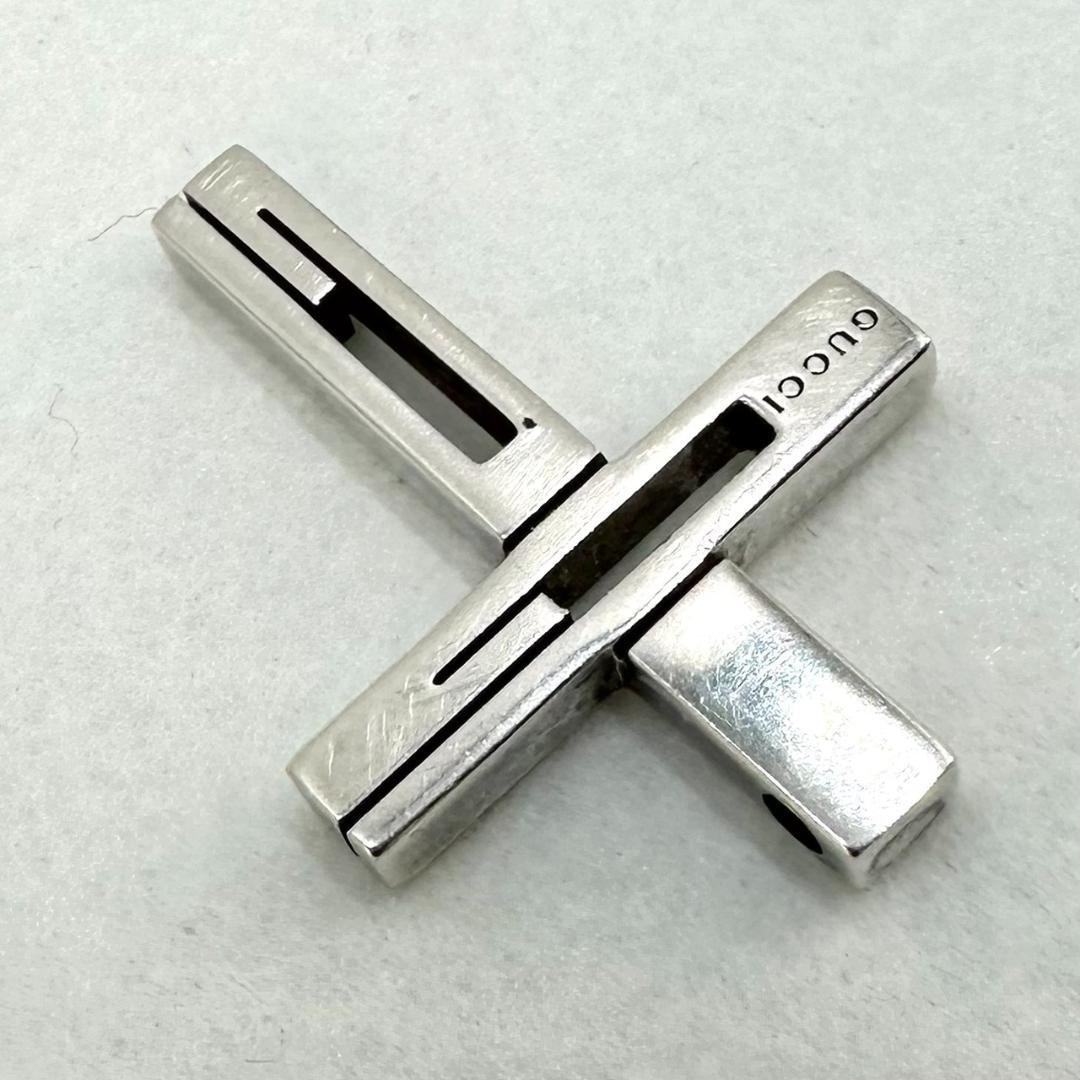 GUCCI グッチ Gクロスモチーフ Gロゴ ネックレストップ チャーム