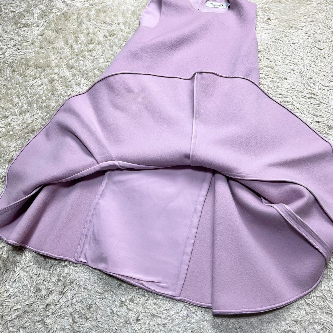 【現行品】Christian Dior ワンピース ドレス カシミヤ混 ピンク