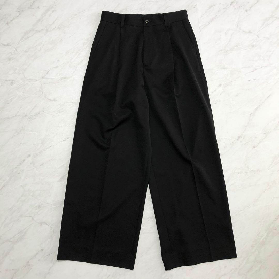 【未使用級】ssstein EXTRA WIDE TROUSERS ブラック M