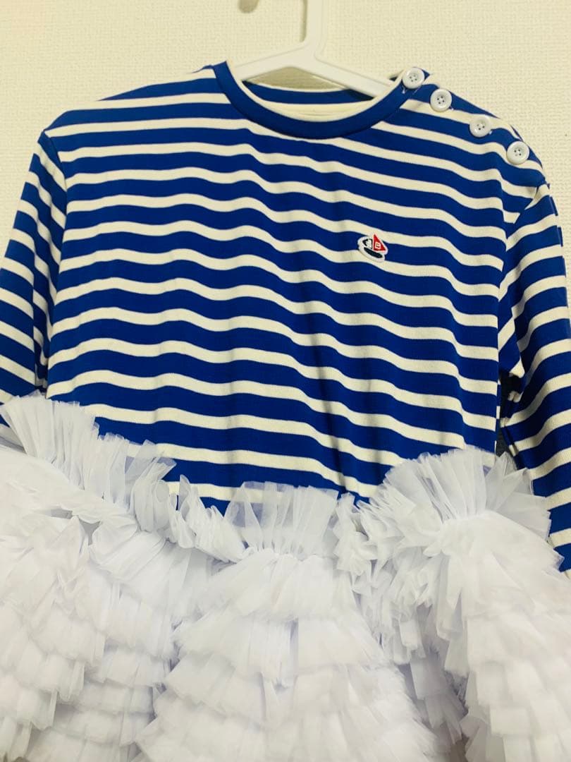 トップス Bibiy FRANCINE TULLE TOP BLUE