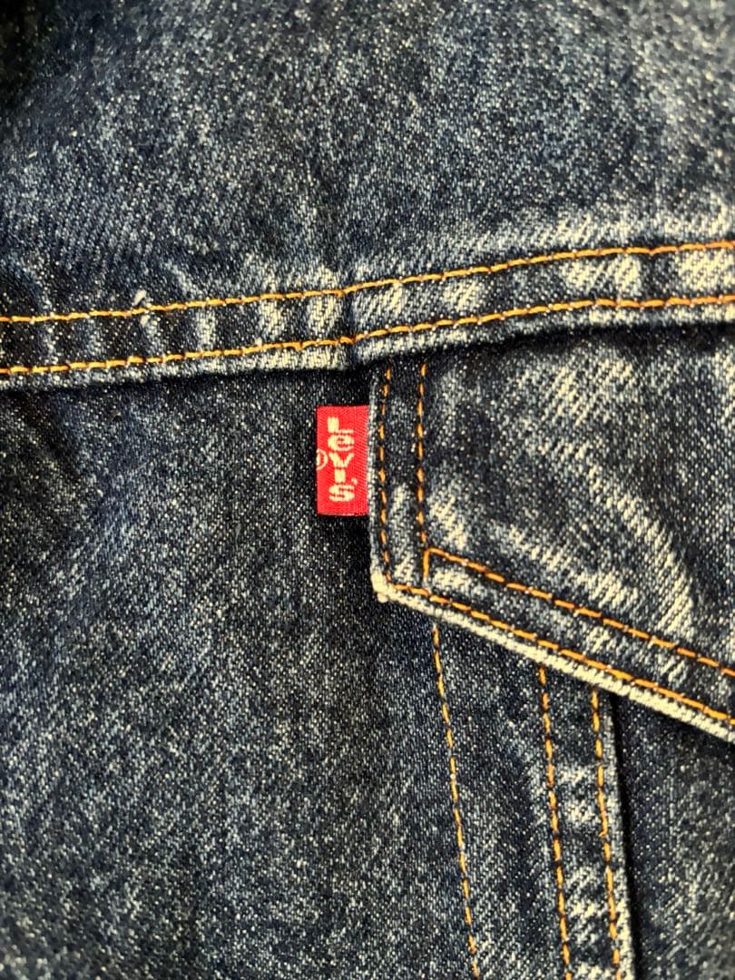 Levi’s 赤タグ 裏ボア デニムジャケット USA製 Lサイズ　Gジャン