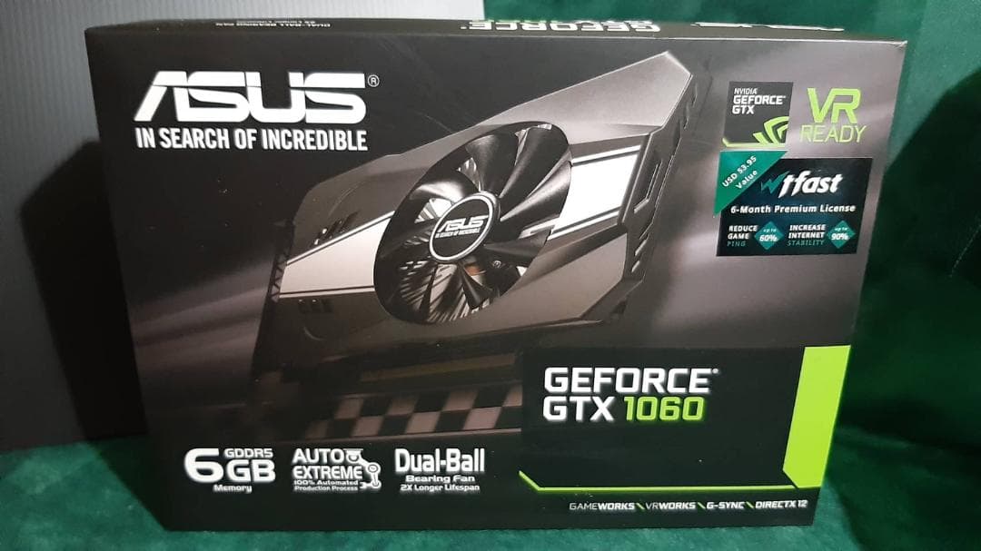 グラフィックボード・グラボ・ビデオカード ASUS GTX1060 6GB PH-1060-6GB