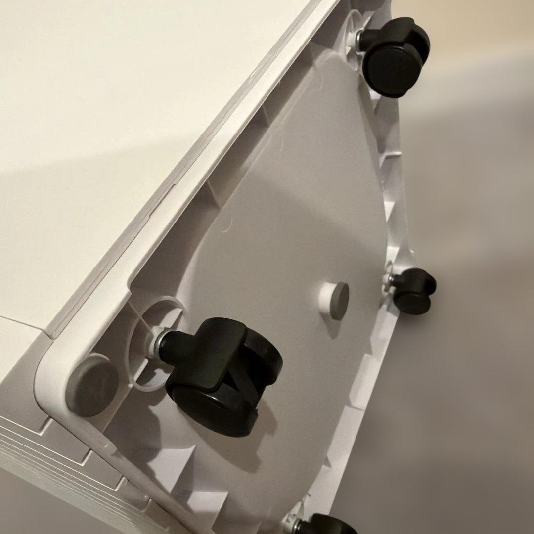 ZitA SQUARE ホワイト キャスター付き ゴミ箱