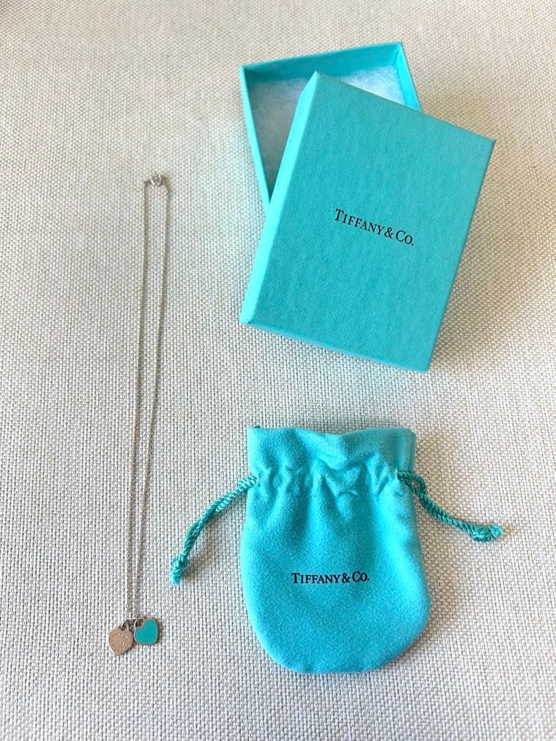 【美品】Tiffany &Co.ハートチャームネックレス