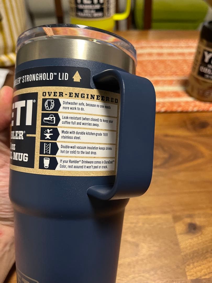 弁当箱・水筒 YETI Rambler 20 oz Travel Mug Navy