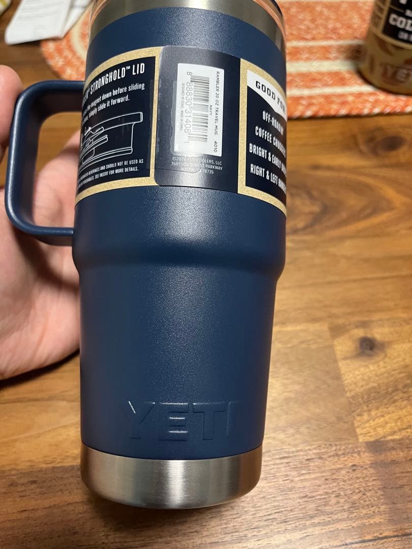 弁当箱・水筒 YETI Rambler 20 oz Travel Mug Navy