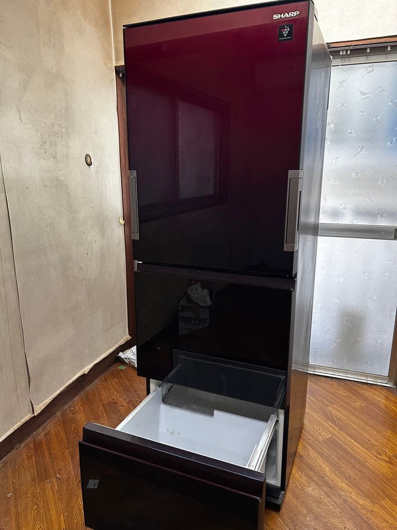 SHARP ブラック 二段式冷蔵庫