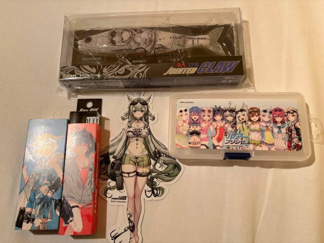 釣りフェス限定　ジョインテッドクロー　ルアープリンセス三種セット　ケース付
