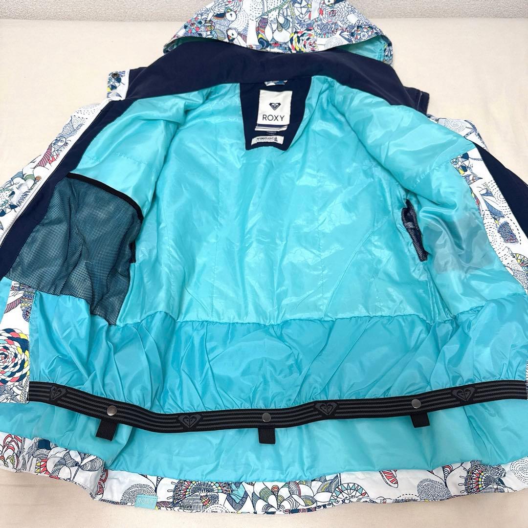 ROXY スノーボードジャケット 花柄 鳥柄 Lサイズ