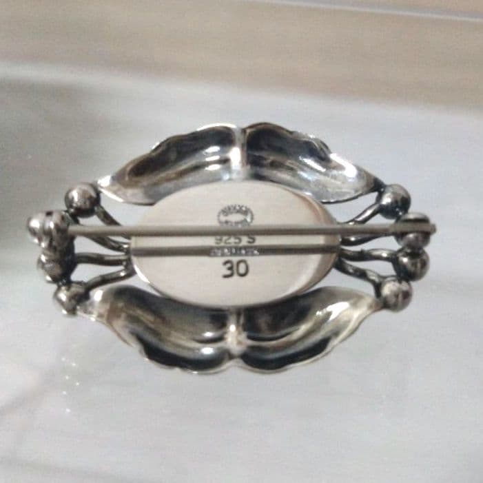 【希少 美品】  30 ヘマタイト ブローチ SV925