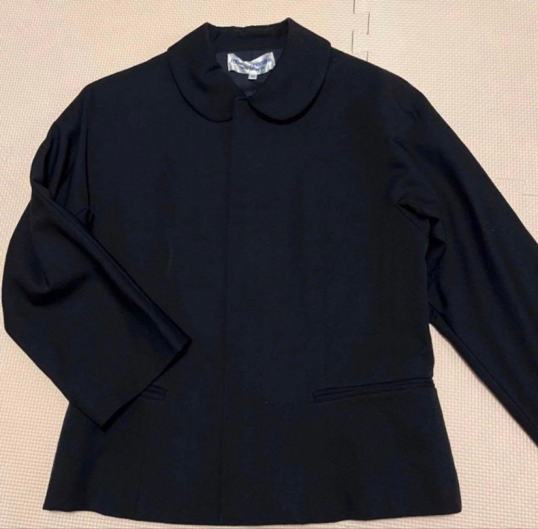 丸襟　COMME des GARÇONS ブラック テーラードジャケット M