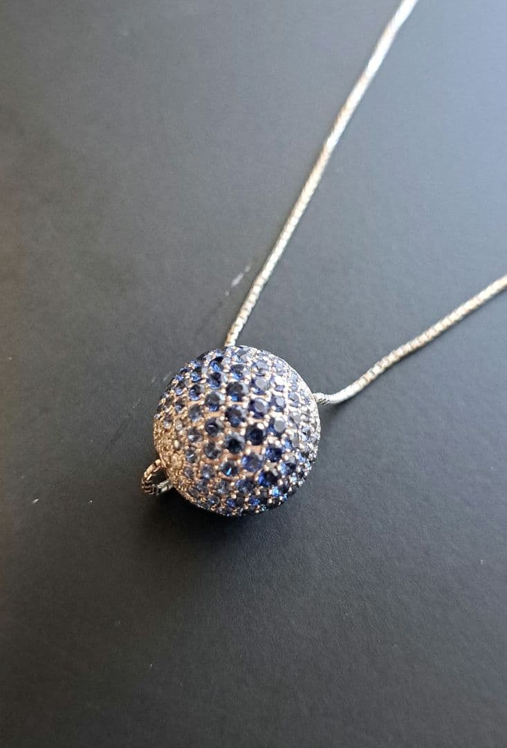 【美品】ネックレス(サファイア)