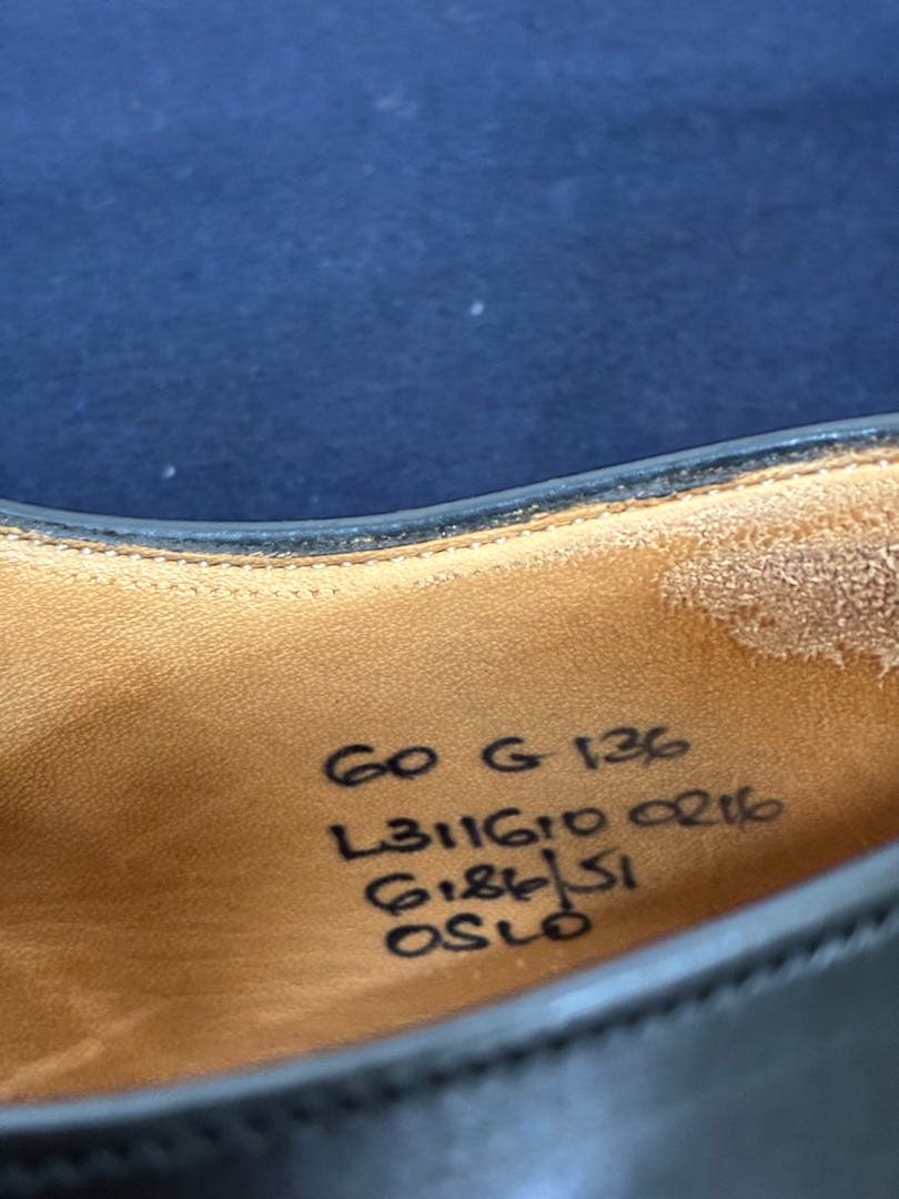 美品　チャーチ　シャノン　ポリッシュドバインダーカーフ　24.5 オスロ