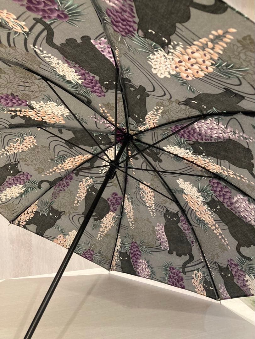 日傘　ハンドメイド　猫　ネコ