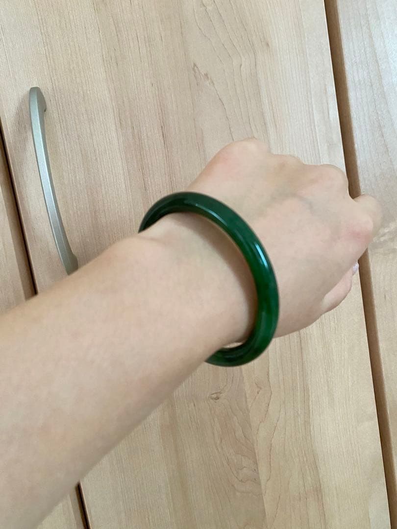 和田玉ホータン玉ブレスレット、60mmサイズ