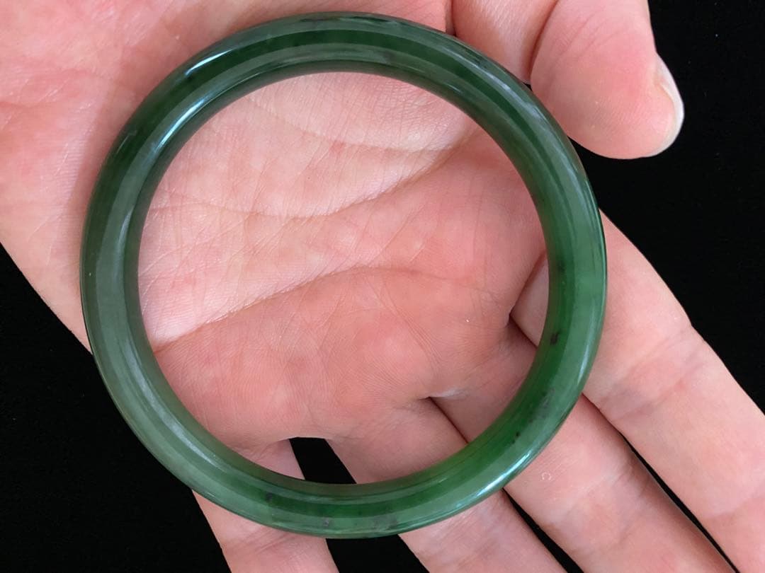 和田玉ホータン玉ブレスレット、60mmサイズ