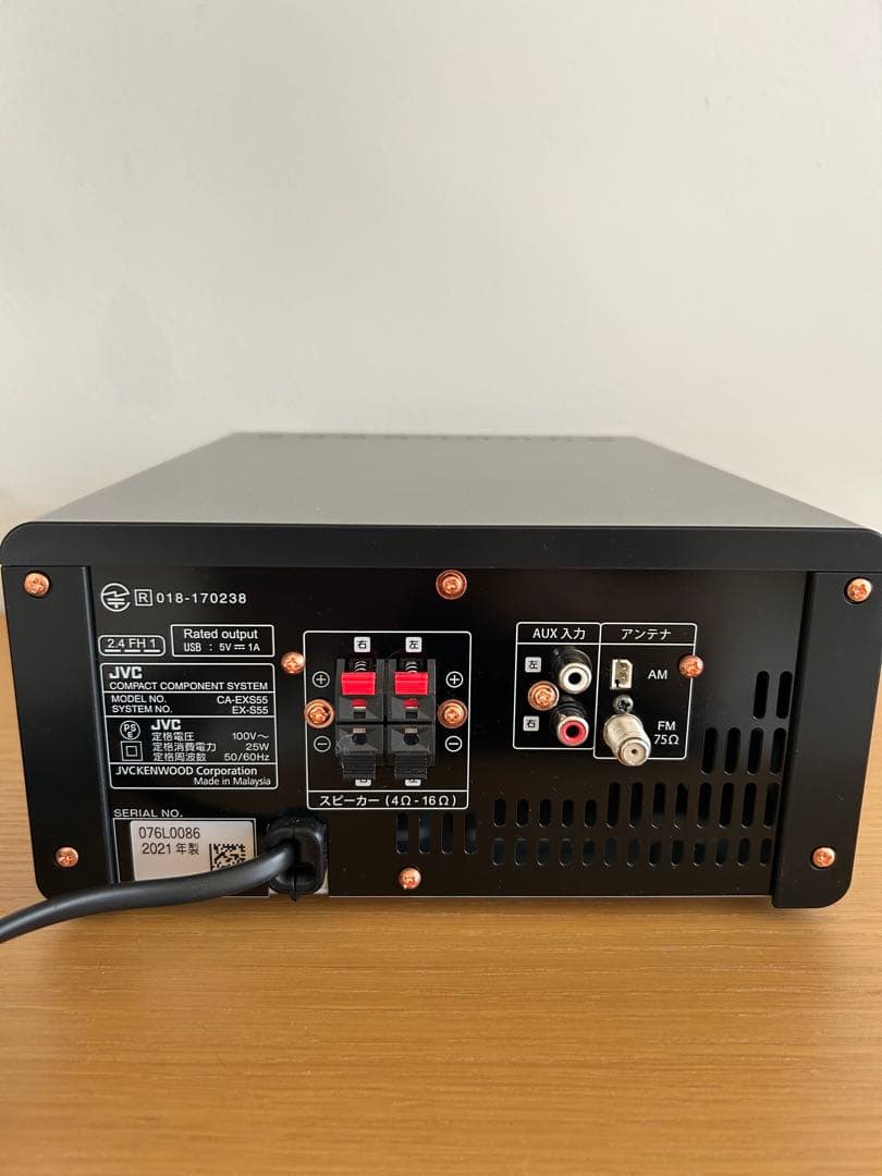 JVC CA-EXS5 ミニコンポ ウッドコーンスピーカー Bluetooth