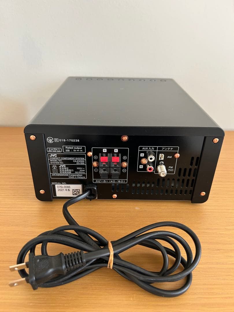 JVC CA-EXS5 ミニコンポ ウッドコーンスピーカー Bluetooth