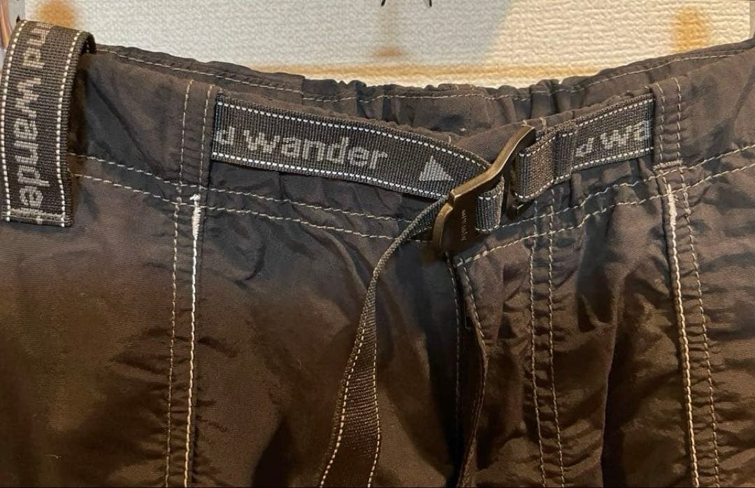and wander ナイロンクライミングパンツ