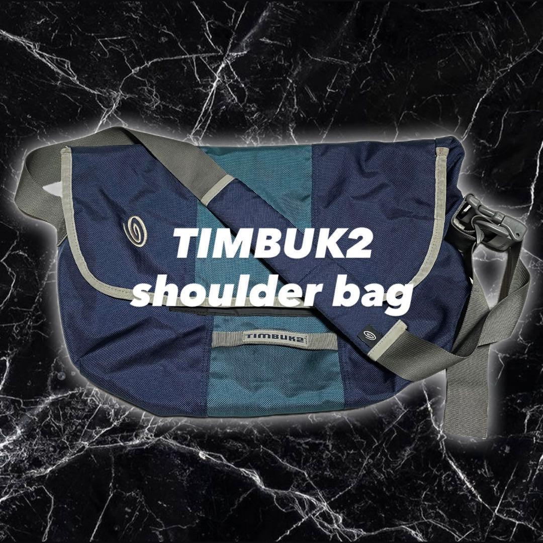 00s TIMBUK2 メッセンジャーバッグ ネイビー Y2K ワンショルダー