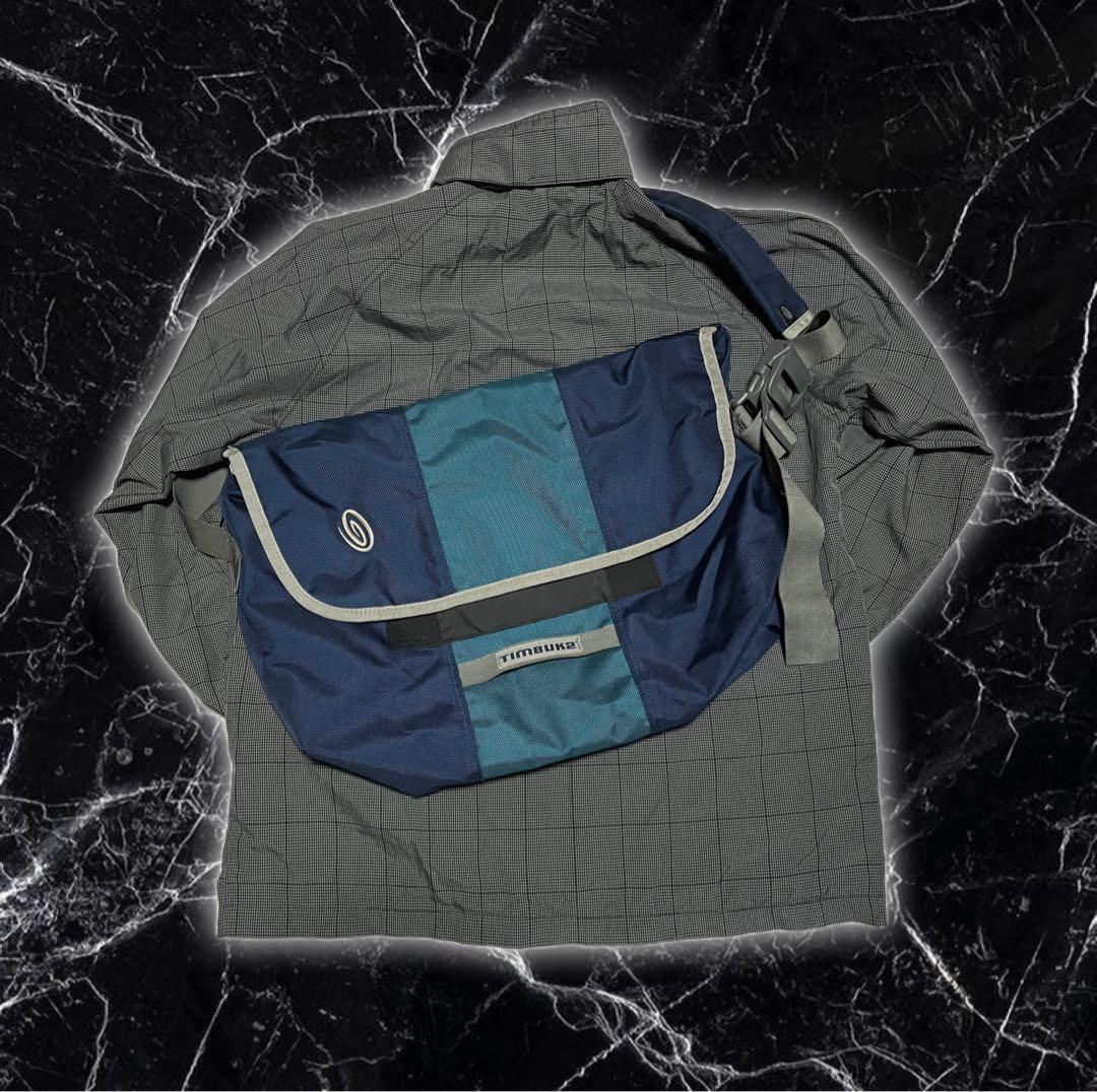00s TIMBUK2 メッセンジャーバッグ ネイビー Y2K ワンショルダー