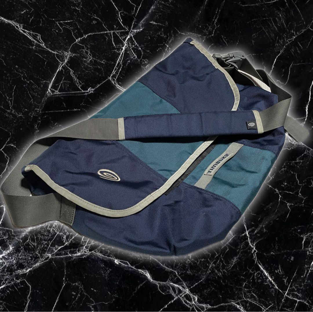 00s TIMBUK2 メッセンジャーバッグ ネイビー Y2K ワンショルダー