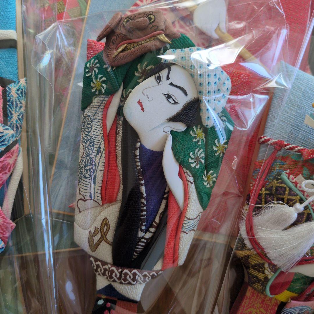 むくたん　ハンドメイド和紙押し絵、ミニ羽子板（8点）