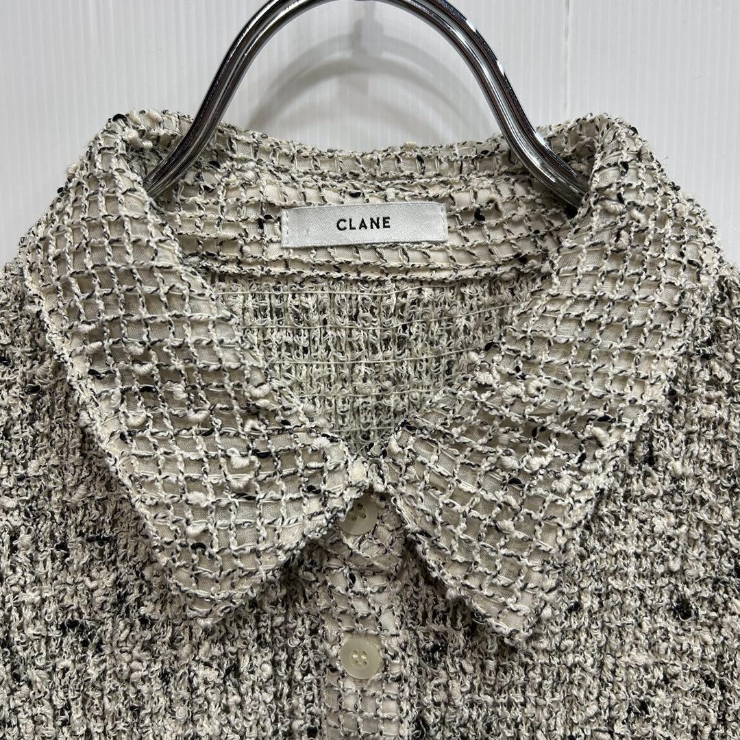 CLANE クラネ MIX MESH GATHER SHIRT 2