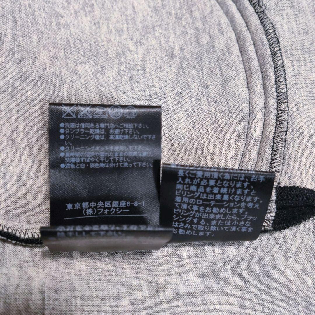 フォクシーニューヨーク ロングジレ ノースリーブワンピース　ダブルジップ　黒