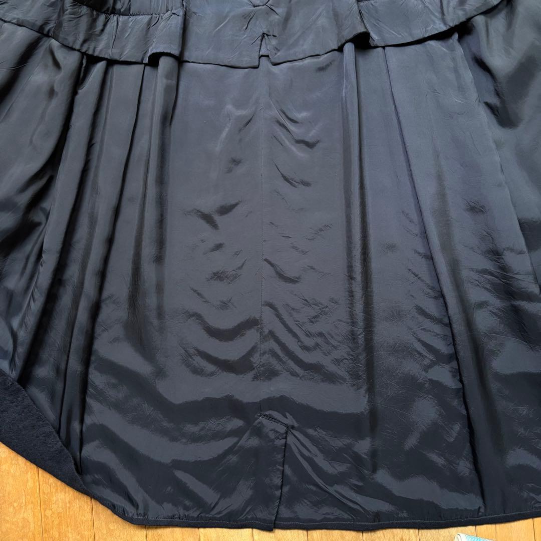 ワイズ／ロングワンピース／ジャンパースカート／ウール／ネイビー／ヨウジヤマモト