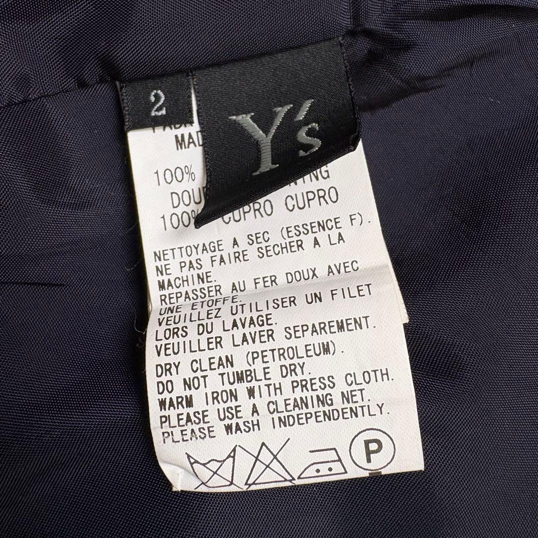 ワイズ／ロングワンピース／ジャンパースカート／ウール／ネイビー／ヨウジヤマモト