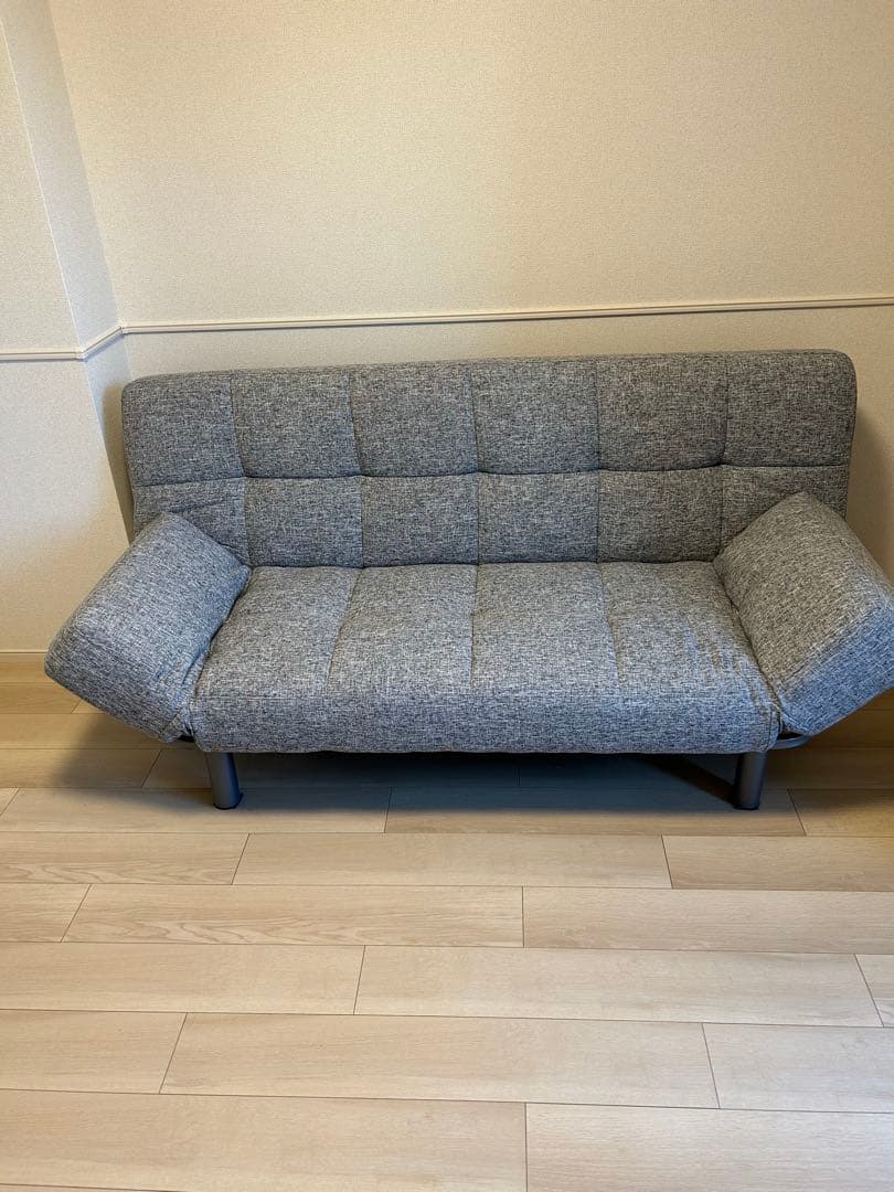 ニトリ　グレー ソファベッド