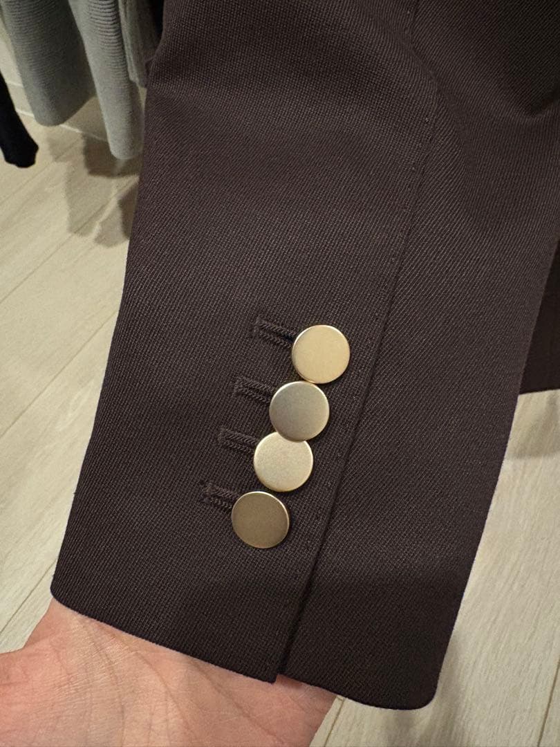 anuans ベーシックダブルジャケット BROWN 2サイズ