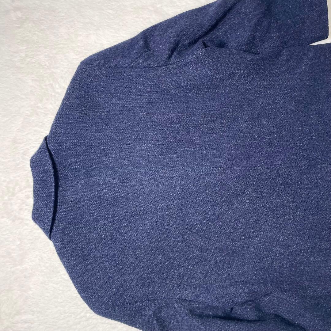 パパス Papas MOON　ウール ツイードジャケット ネイビー　Lサイズ