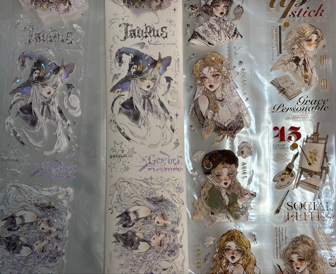 T*☆様 中古まとめ売り　海外人物マステ17本